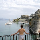 Fort and marina in Old Town Corfu. Top travel destinations in Greece.
1444244454