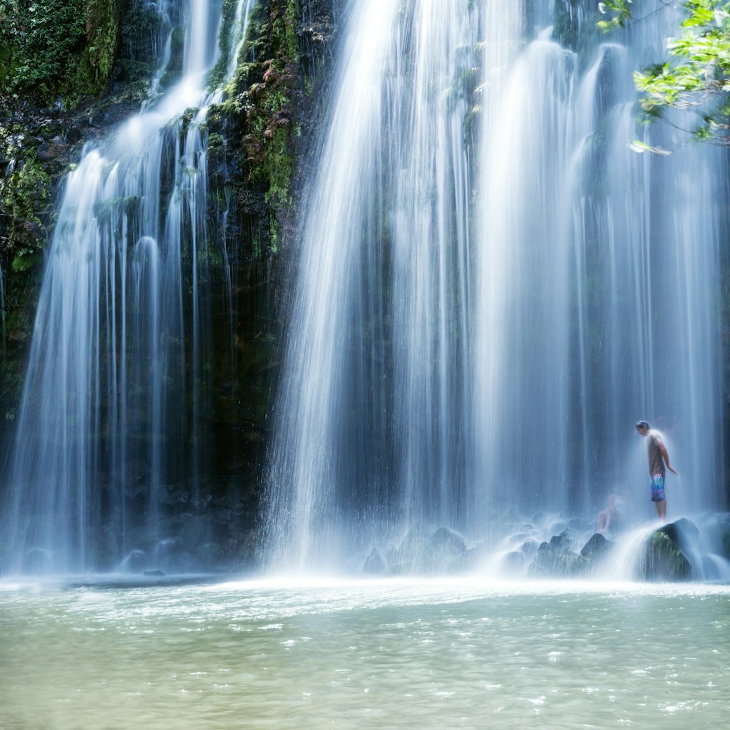 Powerful waterfall in the green forest of Costa Rica - stock photo
Llano de Cortes waterfall, Guanacaste, Costa Rica
