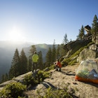 A couple taking in the view of Half Dome at sunrise while camping in the mountains.
531284715
Backpacking, adventure, camping, hiking, solitude
A couple taking in the view of Half Dome at sunrise while camping in the mountains.