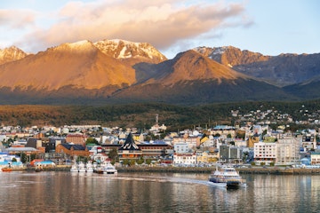 8th March 2018, Ushuaia at the southern tip of Argentina has a very busy port for tourist cruises heading into the Beagle channel to look for wildlife
955572464