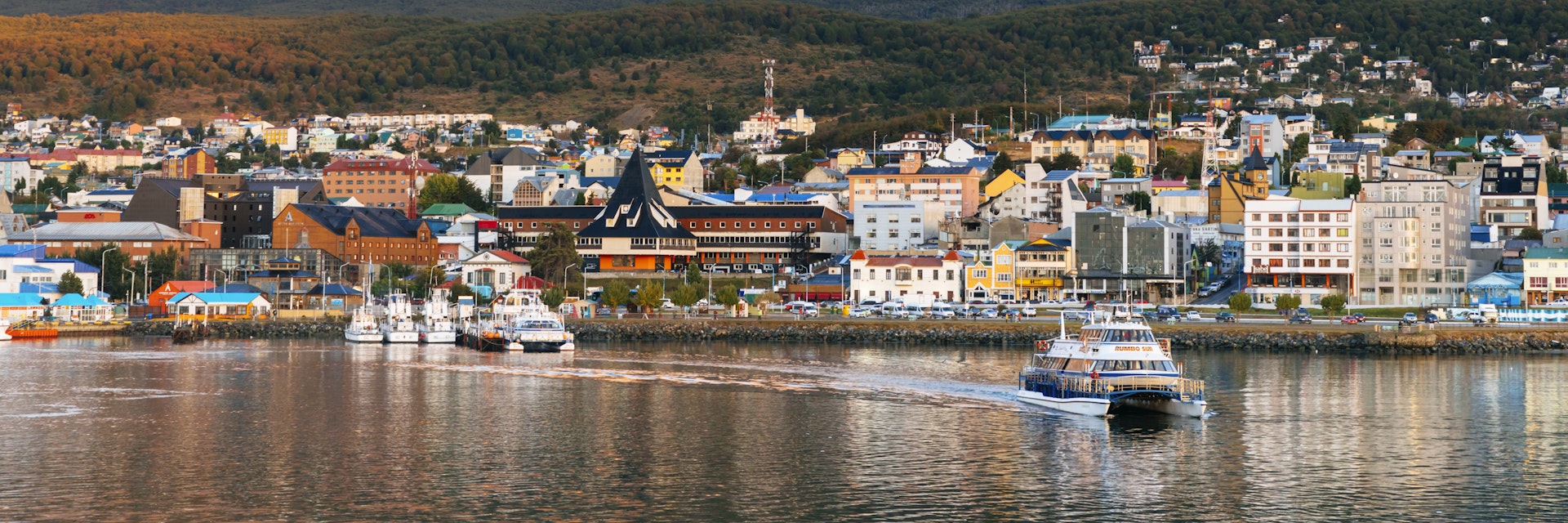 8th March 2018, Ushuaia at the southern tip of Argentina has a very busy port for tourist cruises heading into the Beagle channel to look for wildlife
955572464