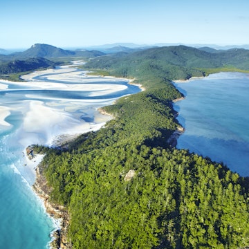 Hill Inlet estuary and rainforest in Queensland.