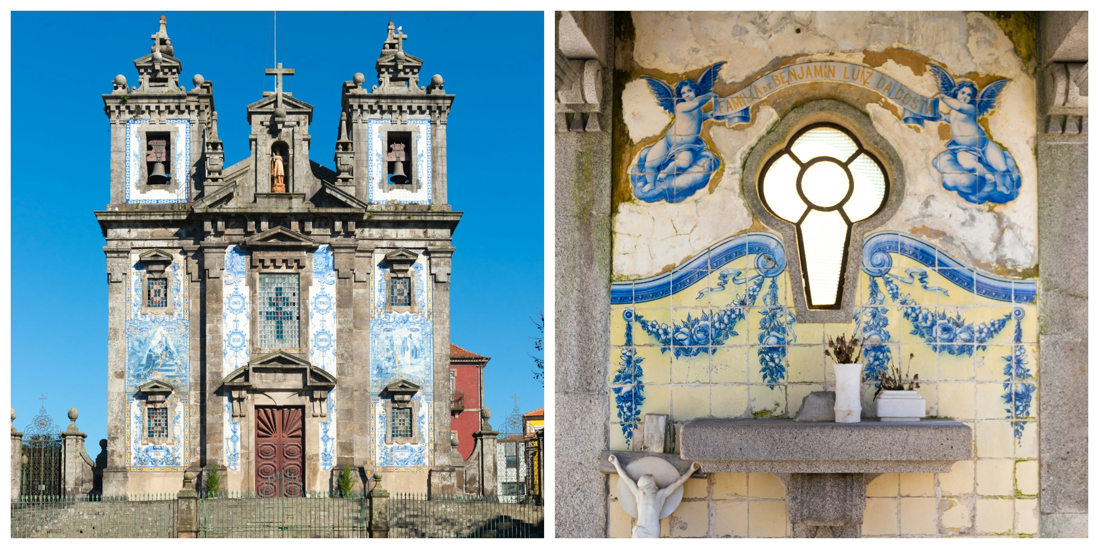 Collage of images from Church of The Lord, Bonfim