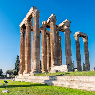 Columns at the Temple of Olympian Zeus in Athens.
1210311976
acropolis, ancient, archeology, architecture, art, athens, atina, attiki, attiva, blue, capital, city, civilization, classical, column, construction, corinthian, culture, europe, famous, god, greece, greek, hellenic, hill, history, landmark, marble, monument, old, olympian, parthenon, past, pillar, plaka, religion, ruin, sight, sky, stone, temple, tourism, tourist, touristic, travel, vacation, view, white, zeus