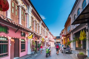 Phuket/THAILAND - Jan.22, 2016 : Sino-Portuguese style houses in the old town of Phuket Is a favorite of tourists in Phuket, Thailand.
1598193277
architect, architecture, area, asia, building, chinese, city, cityscape, classic, color, colorful, decoration, destination, downtown, environment, facade building, famous, historic, home, house, landmark, location, multicolored, old, outdoor, outdoors, people, perspective, phuket, phuket old town, pink, portuguese, road, shop, sino portuguese, sino-portuguese, soi romanee, space, street, structure, thailand, tourism, tourist, town, traditional, travel, urban, vacation, vintage, yellow