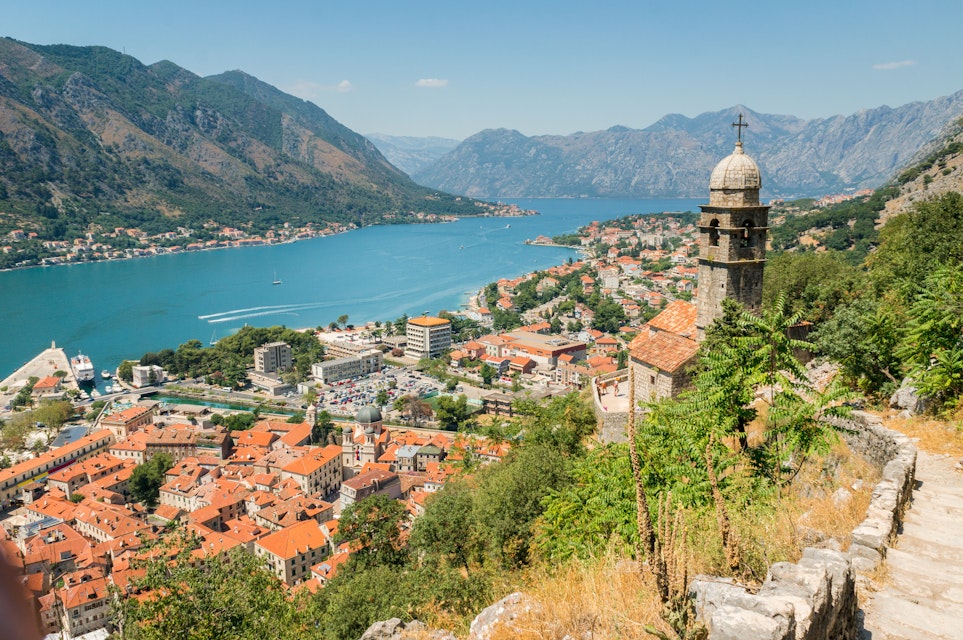 Kotor Bay and view of Old Town, Montenegro
