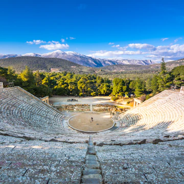 The ancient theater of Epidaurus (or "Epidavros"), Argolida prefecture, Peloponnese, Greece. ; Shutterstock ID 1010575777; your: Barbara Di Castro; gl: 65050; netsuite: digital; full: poi
1010575777