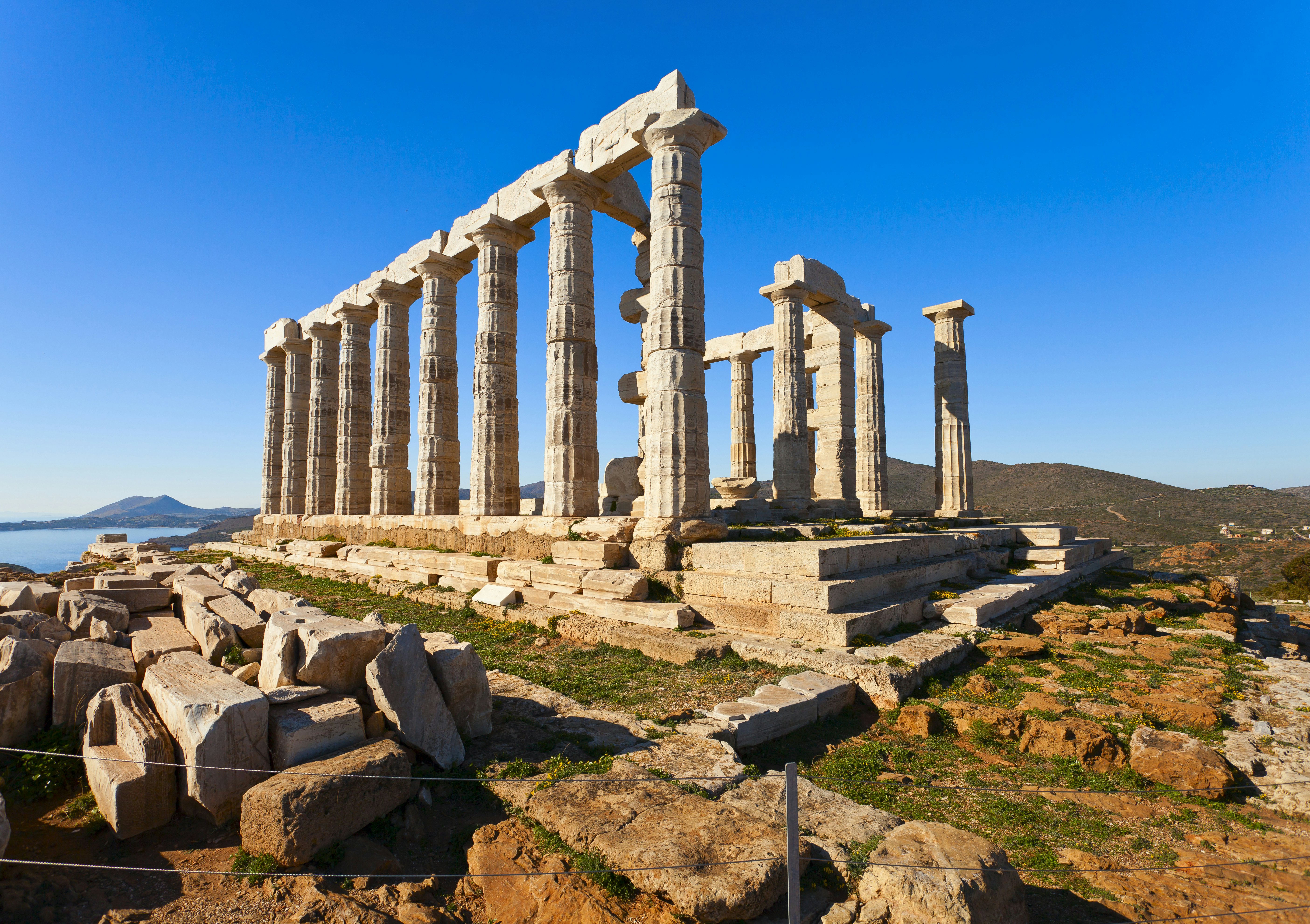Poseidon Temple at Cape Sounion near Athens, Greece; Shutterstock ID 101985256; your: Barbara Di Castro; gl: 65050; netsuite: digital; full: poi
101985256
ancient, antique, archaeology, architecture, art, athens, attica, attraction, blue, cape, civilization, classic, classical, colorful, columns, culture, doric, europe, famous, greece, greek, historic, historical, history, landmark, landscape, marble, mediterranean, monument, mythological, mythology, nature, peninsula, pillar, poseidon, rocks, ruins, sea, sightseeing, sky, sounio, sounion, stone, summer, sunset, temple, tourism, touristic, travel