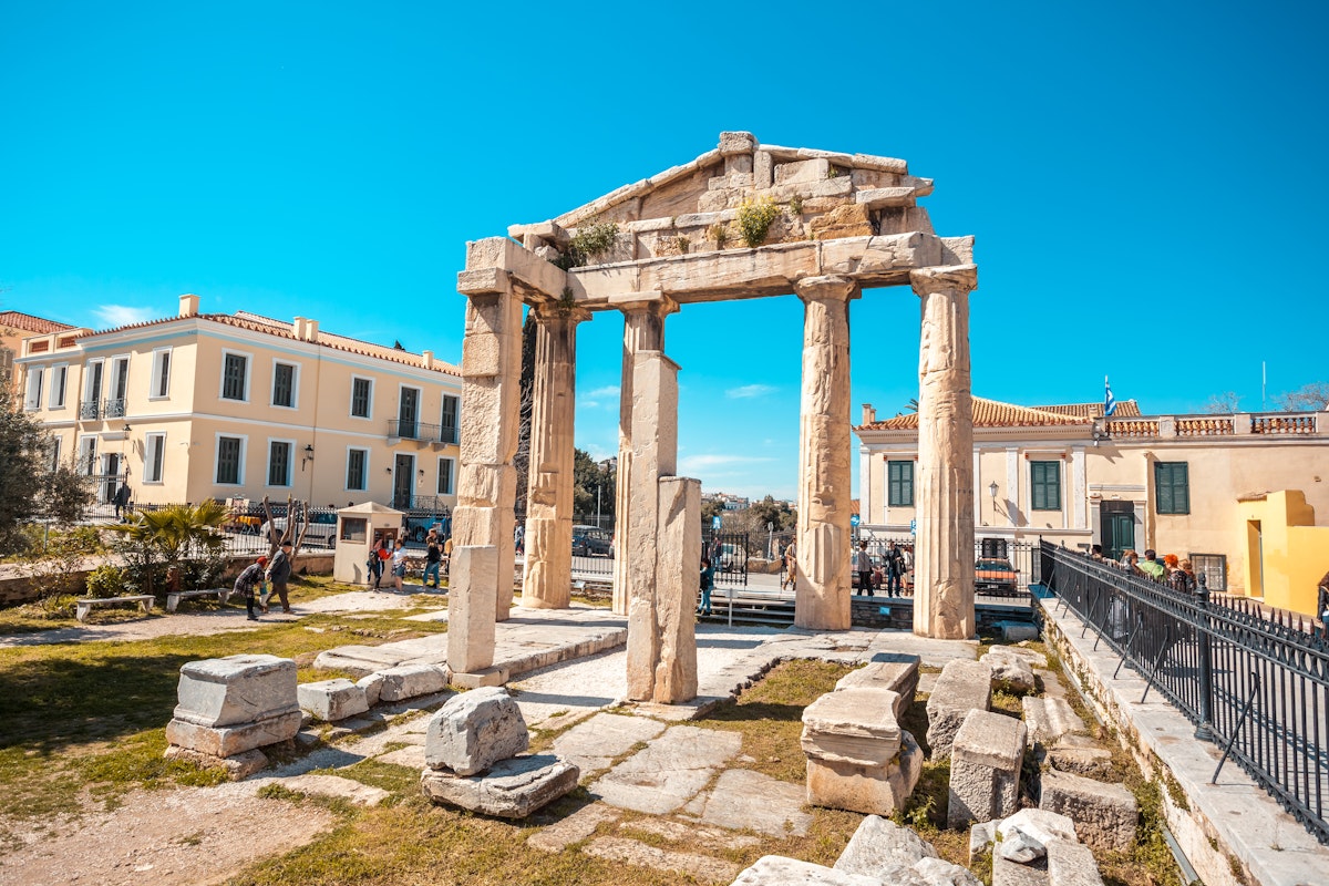 11.03.2018 Athens, Greece - Gate of Athena Archegetis, on the winds square (plateia aeridon) below the Acropolis of Athens.; Shutterstock ID 1053590486; your: Barbara Di Castro; gl: 65050; netsuite: digital; full: poi
1053590486