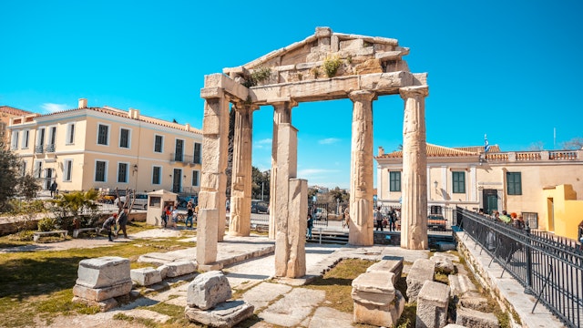 11.03.2018 Athens, Greece - Gate of Athena Archegetis, on the winds square (plateia aeridon) below the Acropolis of Athens.; Shutterstock ID 1053590486; your: Barbara Di Castro; gl: 65050; netsuite: digital; full: poi
1053590486