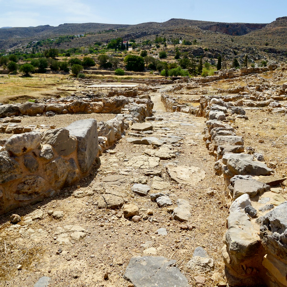Zakros Minoan Palast Site, Crete, Greece was the fourth largest on the island, but with a strategic important position on the west coast for the trade with Egypt and near east.