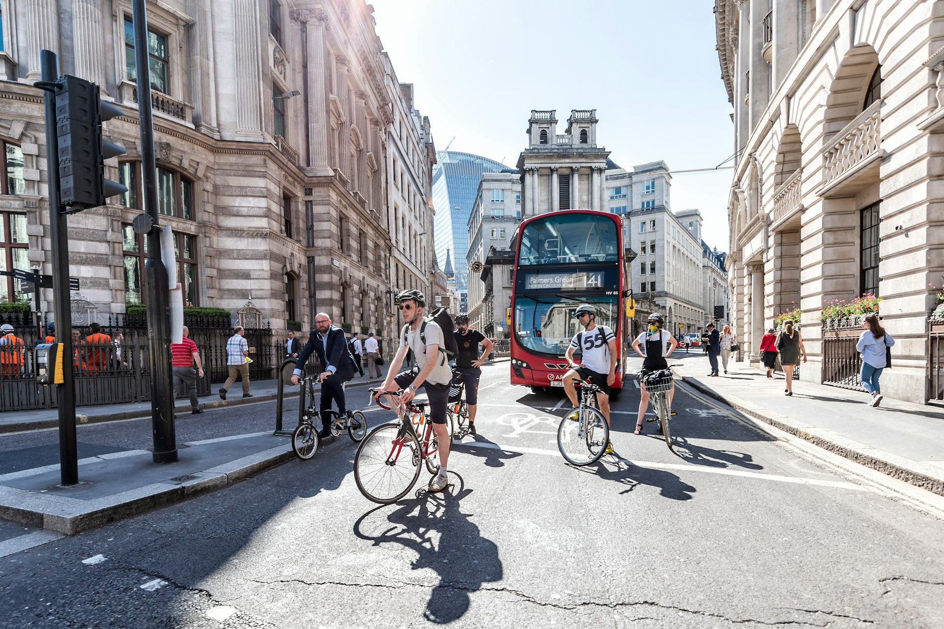 London bikers on the go