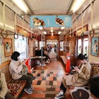 WAKAYAMA , JAPAN - MAR 26 2019 : The lovely interior decorate of Tama train for travel between Wakayama station to Kishi station, the famous country side travel in Wakayama.; Shutterstock ID 1357162148; your: Brian Healy; gl: 65050; netsuite: Lonely Planet Online Editorial; full: Lonely Plan-it: Japan train travel
1357162148