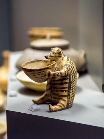Ceramic vase like hedgehog in National Archaeological Museum, Athens, Greece. Remains of famous Ancient Greek culture. Old artifact,  historical dishes, crockery and pottery.  Athens - May 7, 2018; Shutterstock ID 1522798868; your: Erin Lenczycki; gl: 65050; netsuite: digital; full: poi
1522798868
amphora, ancient, animal, antique, antiquity, archaeological, archeology, art, artifact, athens, civilization, clay, crock, crockery, culture, dish, europe, exhibition, exposition, famous, fix, greece, greek, hedgehog, hellenistic, historical, history, indoor, jar, landmark, museum, mycenae, mykines, national, old, ornate, peloponnese, pitcher, pot, pottery, roman, showcase, sightseeing, tableware, tourism, tourist, travel, vase, ware, zoomorphic