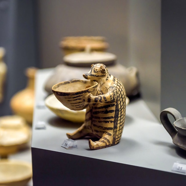 Ceramic vase like hedgehog in National Archaeological Museum, Athens, Greece. Remains of famous Ancient Greek culture. Old artifact, historical dishes, crockery and pottery. Athens - May 7, 2018; Shutterstock ID 1522798868; your: Erin Lenczycki; gl: 65050; netsuite: digital; full: poi
1522798868
amphora, ancient, animal, antique, antiquity, archaeological, archeology, art, artifact, athens, civilization, clay, crock, crockery, culture, dish, europe, exhibition, exposition, famous, fix, greece, greek, hedgehog, hellenistic, historical, history, indoor, jar, landmark, museum, mycenae, mykines, national, old, ornate, peloponnese, pitcher, pot, pottery, roman, showcase, sightseeing, tableware, tourism, tourist, travel, vase, ware, zoomorphic