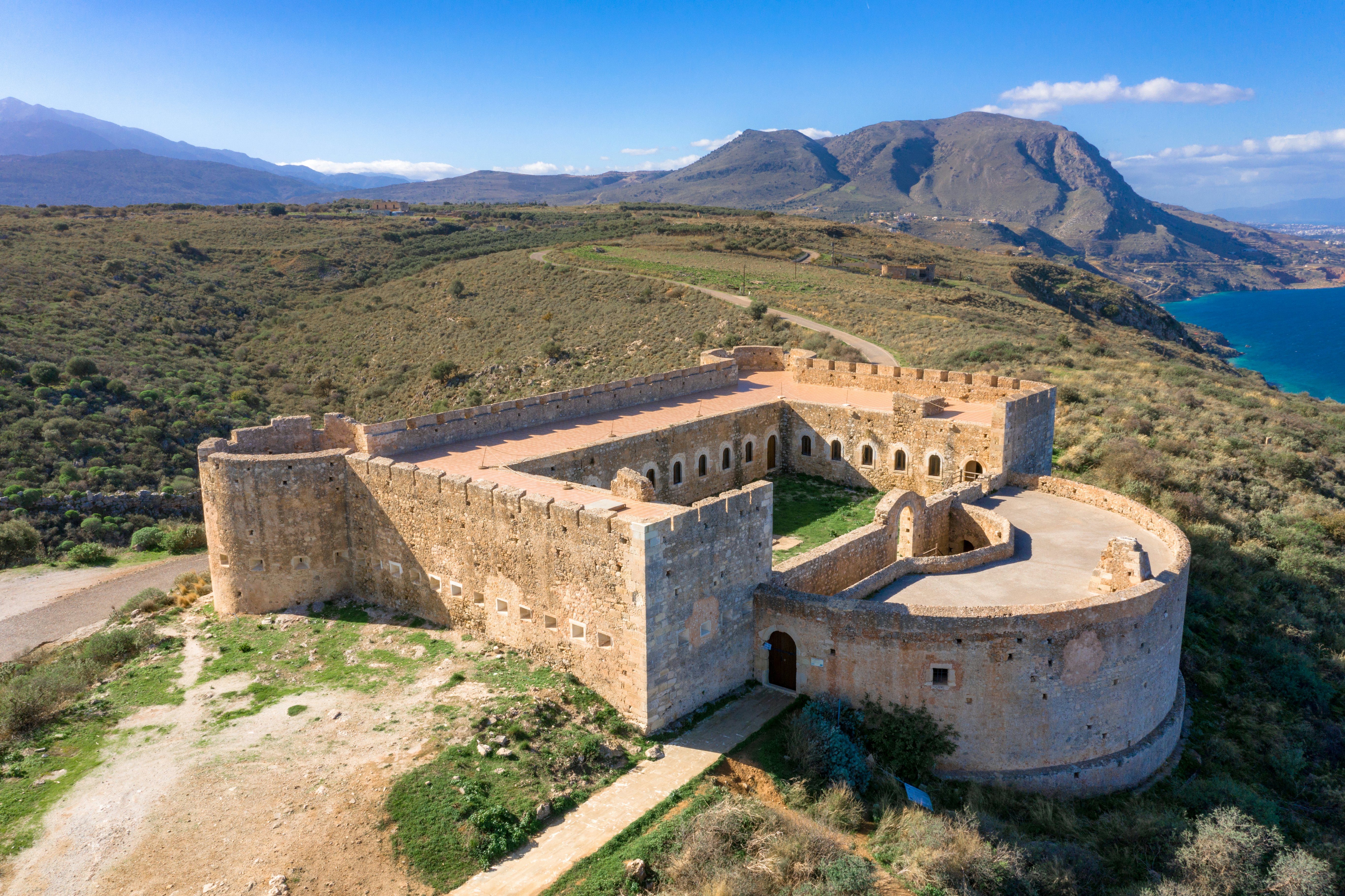 Turkish medieval fortress at Ancient Aptera in Chania, Crete, Greece.; Shutterstock ID 1575956149; your: Barbara Di Castro; gl: 65050; netsuite: digital; full: poi
1575956149