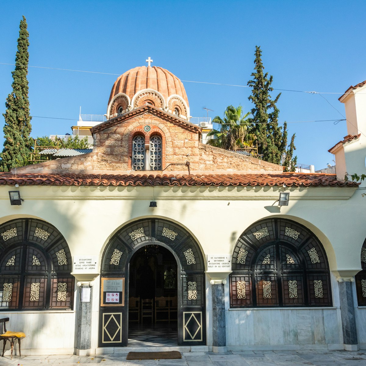 Athens, Greece – November 15, 2016. Exterior view of St Catherine Orthodox Byzantine Church (Church of Agia Ekaterini), dating from the 11th century, in Athens.; Shutterstock ID 1605338002; your: Barbara Di Castro; gl: 65050; netsuite: Digital; full: poi
1605338002