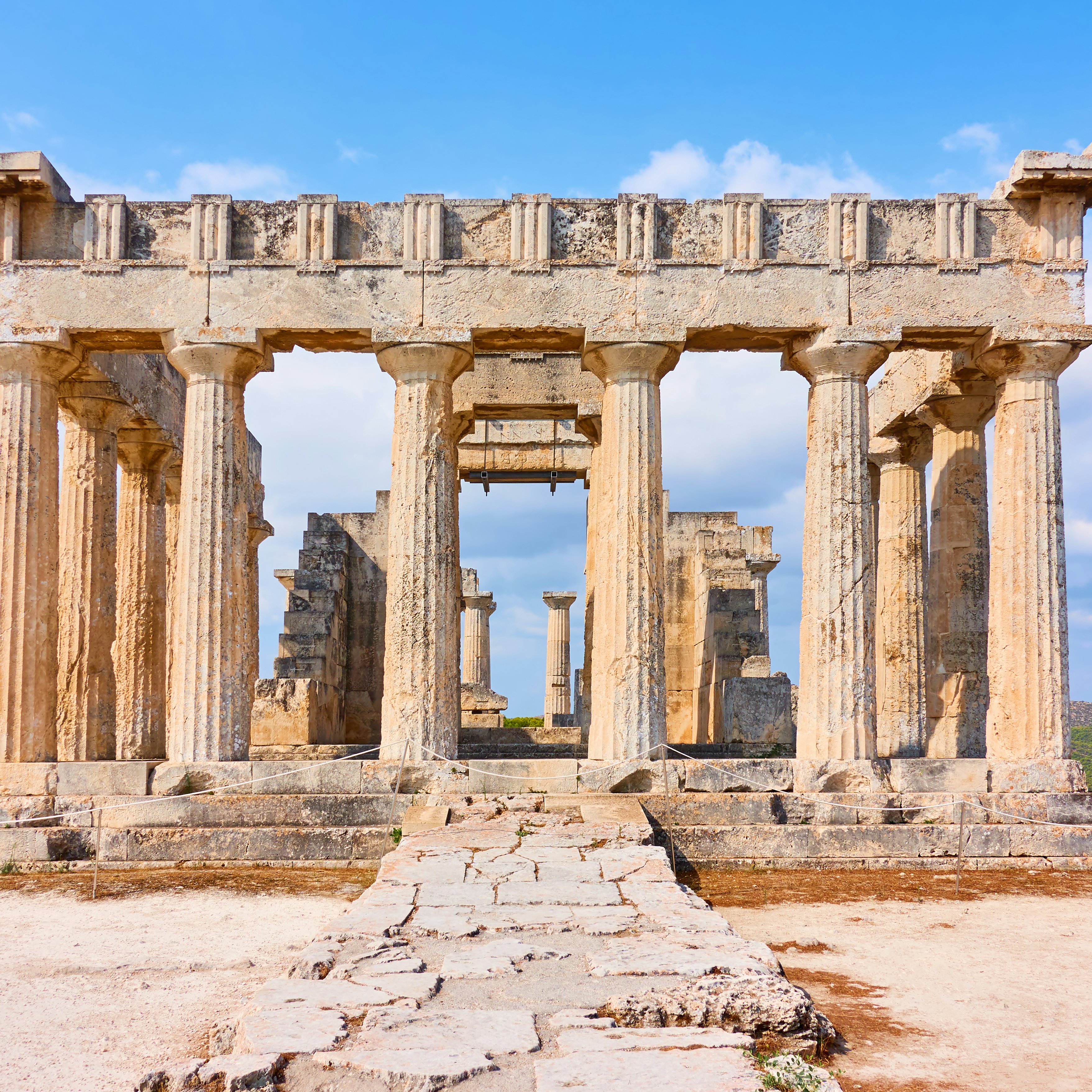 Temple of Aphaea in Aegina Island,  Greece. Ancient greek architecture
1958314057