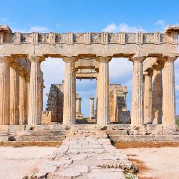 Temple of Aphaea in Aegina Island, Greece. Ancient greek architecture
1958314057