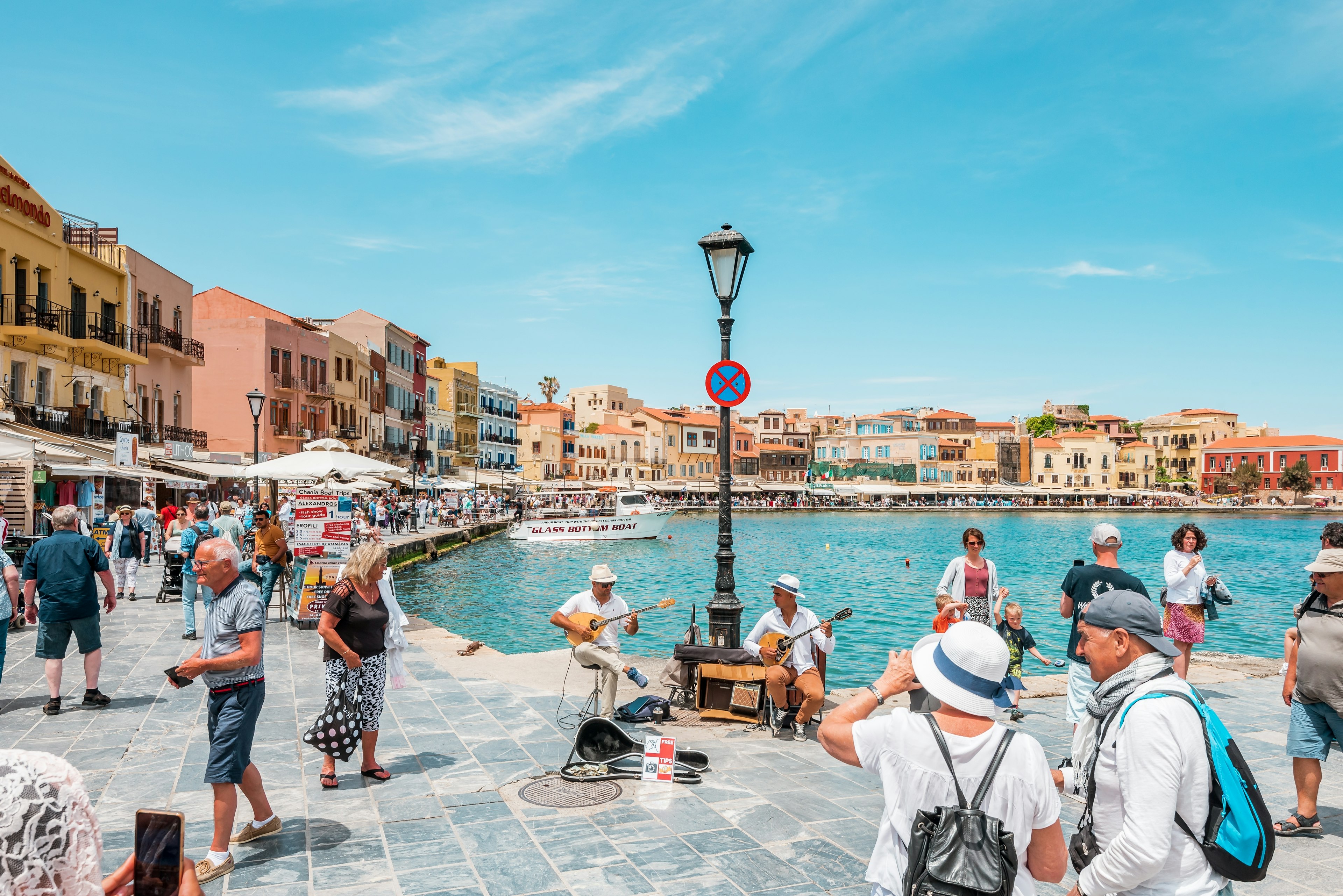 Venetian harbour of the picturesque Cretan town