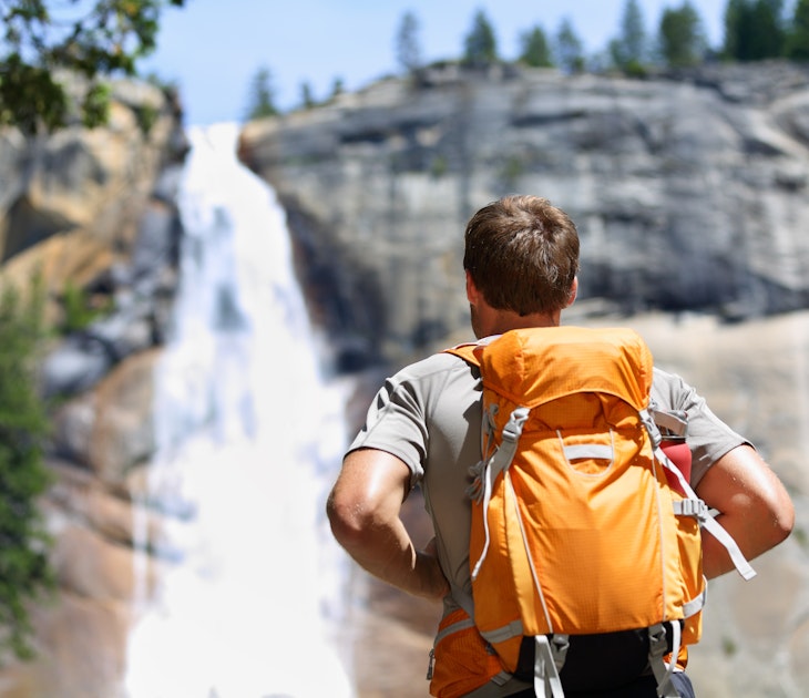 Hiker hiking with backpack looking at waterfall in Yosemite park in beautiful summer nature landscape. Portrait of male adult back standing outdoor.; Shutterstock ID 247020727; your: Maya Stanton; gl: 65050; netsuite: Online Editorial ; full: Yosemite National Park top things to do
247020727
Hiker hiking with backpack looking at waterfall in Yosemite park in beautiful summer nature landscape. Portrait of male adult back standing outdoor.