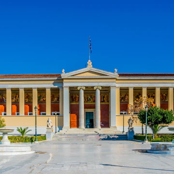 Building of the National & Kapodistrian University of Athens in Panepistimio is one of the landmarks of Athens; Shutterstock ID 407977351; your: Erin Lenczycki; gl: 65050; netsuite: Digital; full: POI
407977351