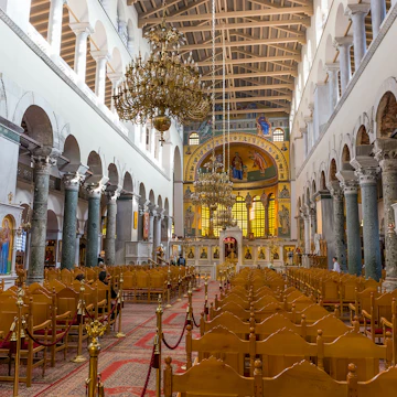 THESSALONIKI, GREECE - DECEMBER 29: Interior of the Basilica of Hagios Demetrios on December 29, 2015 in Thessaloniki, Greece. Saint Demetrios is the patron saint of Thessaloniki city.; Shutterstock ID 753257872; your: Barbara Di Castro; gl: 65050; netsuite: digital; full: poi
753257872