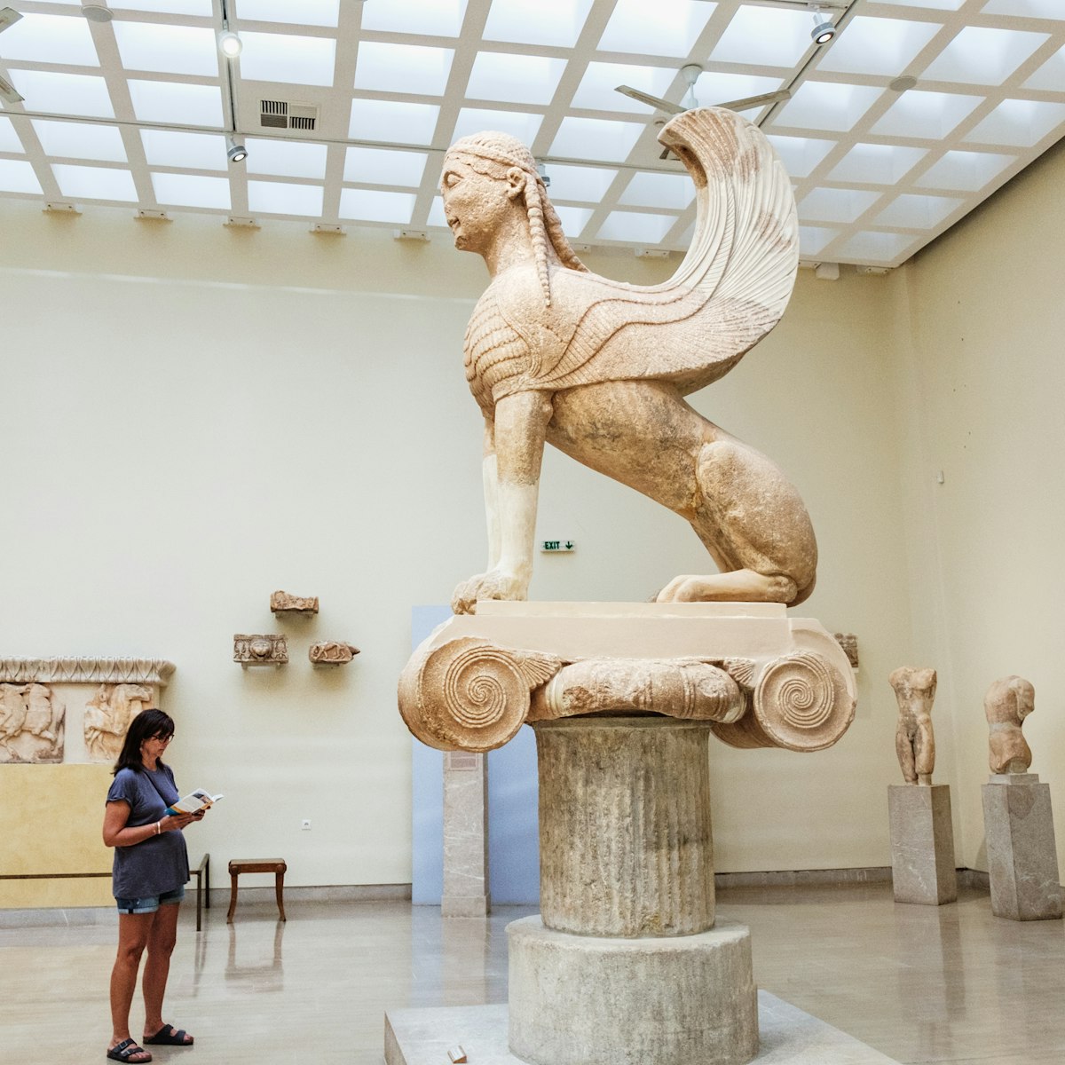 Delphi, Greece - September 21, 2017: The mythical Sphinx of Naxos statue stands on the pedestal in Archaeological museum,Delphi, Greece; Shutterstock ID 1071661235; your: Erin Lenczycki; gl: 65050; netsuite: Digital; full: poi
1071661235