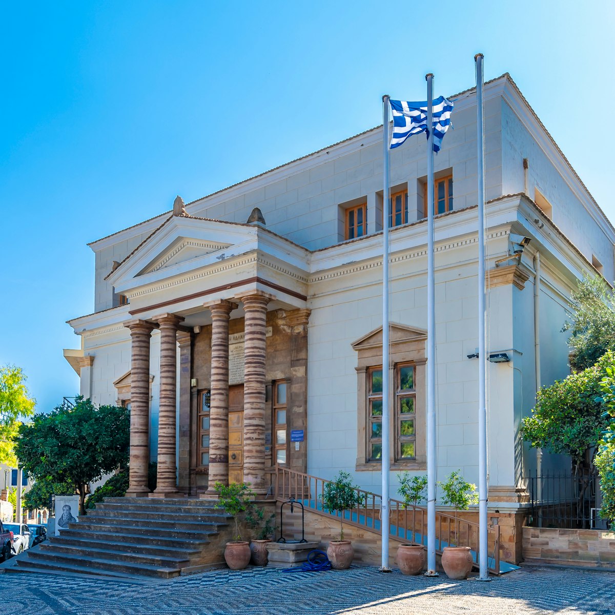 Chios Island, Greece - September 03, 2019 : Koraes central public library view in Chios Island of Greece.; Shutterstock ID 1495179110; your: Erin Lenczycki; gl: 65050; netsuite: Digital; full: POI
1495179110