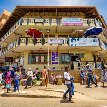 ACCRA,REPUBLIC OF GHANA - APRIL 30,2018:Shopping center building in the capital; Shutterstock ID 1861397785; your: Erin Lenczycki; gl: 65050; netsuite: Digital; full: Hub
1861397785