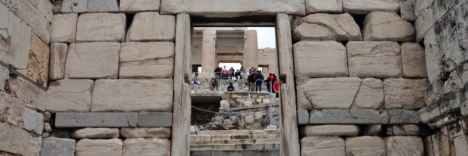 ATHENS, GREECE - MAY 6, 2014: Visitors at the Propylaia and the Beule Gate west entrance to the Acropolis of Athens, Greece.; Shutterstock ID 206520655; your: Erin Lenczycki; gl: 65050; netsuite: Digital; full: POI
206520655