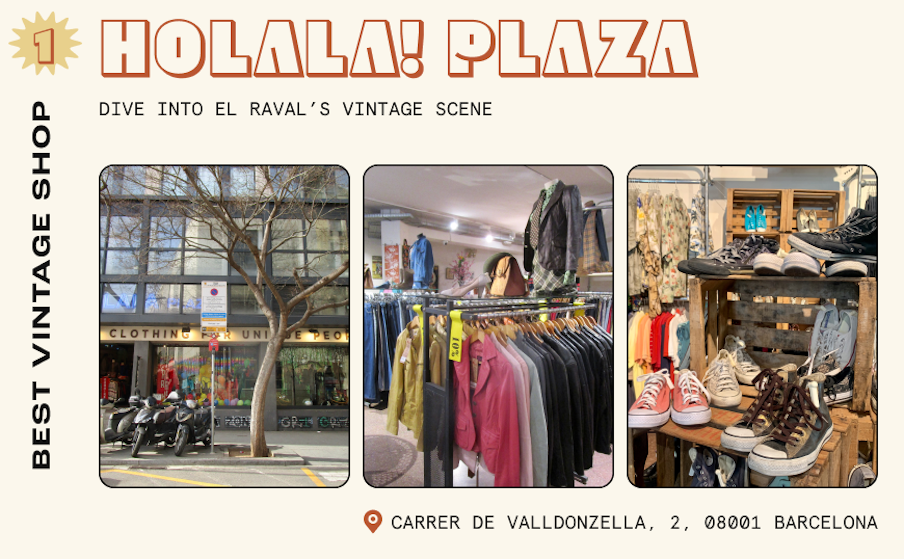 Vintage clothing in Barcelona