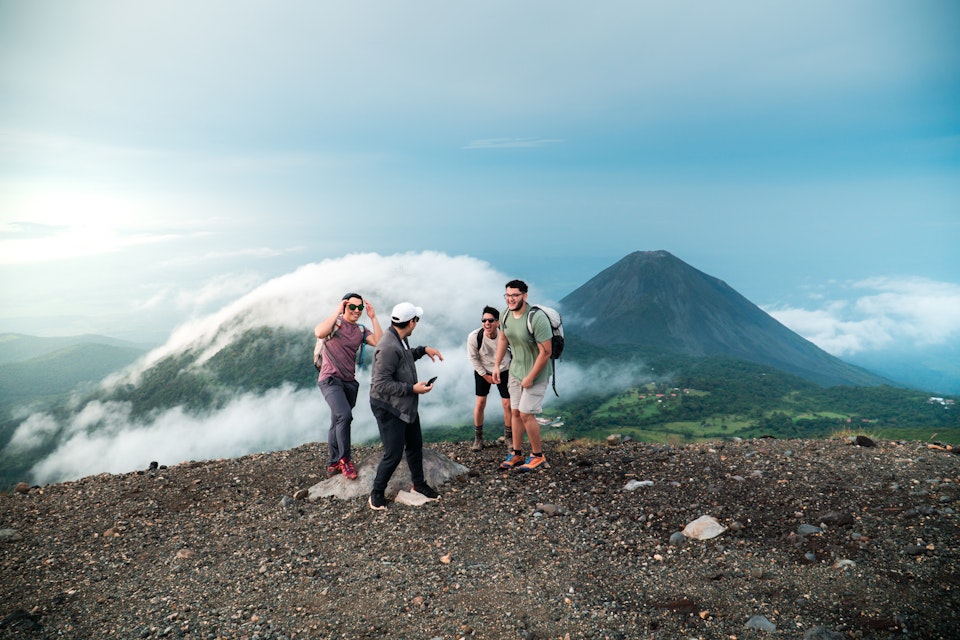 latin tourists have fun on top of a mountain with the El Salvador Volcano at the background
2037393419
activity, adventure, el salvador, freedom, hike, hiking, landscape, mountain, nature, outdoor, peak, people, san salvador, sky, top, tourist, travel, trekking, view, volcano, young