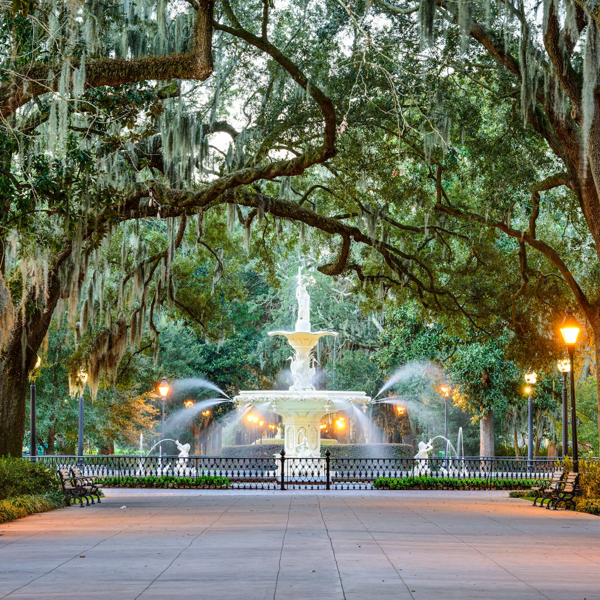 Forsyth Park fountain in Savannah.