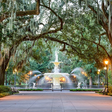 Forsyth Park fountain in Savannah.