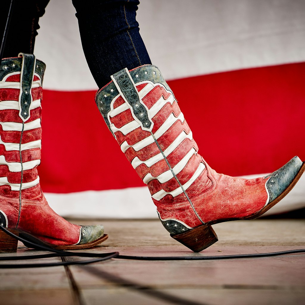 Patriotic Cowboy boots in Nashville
829619400
patriotic