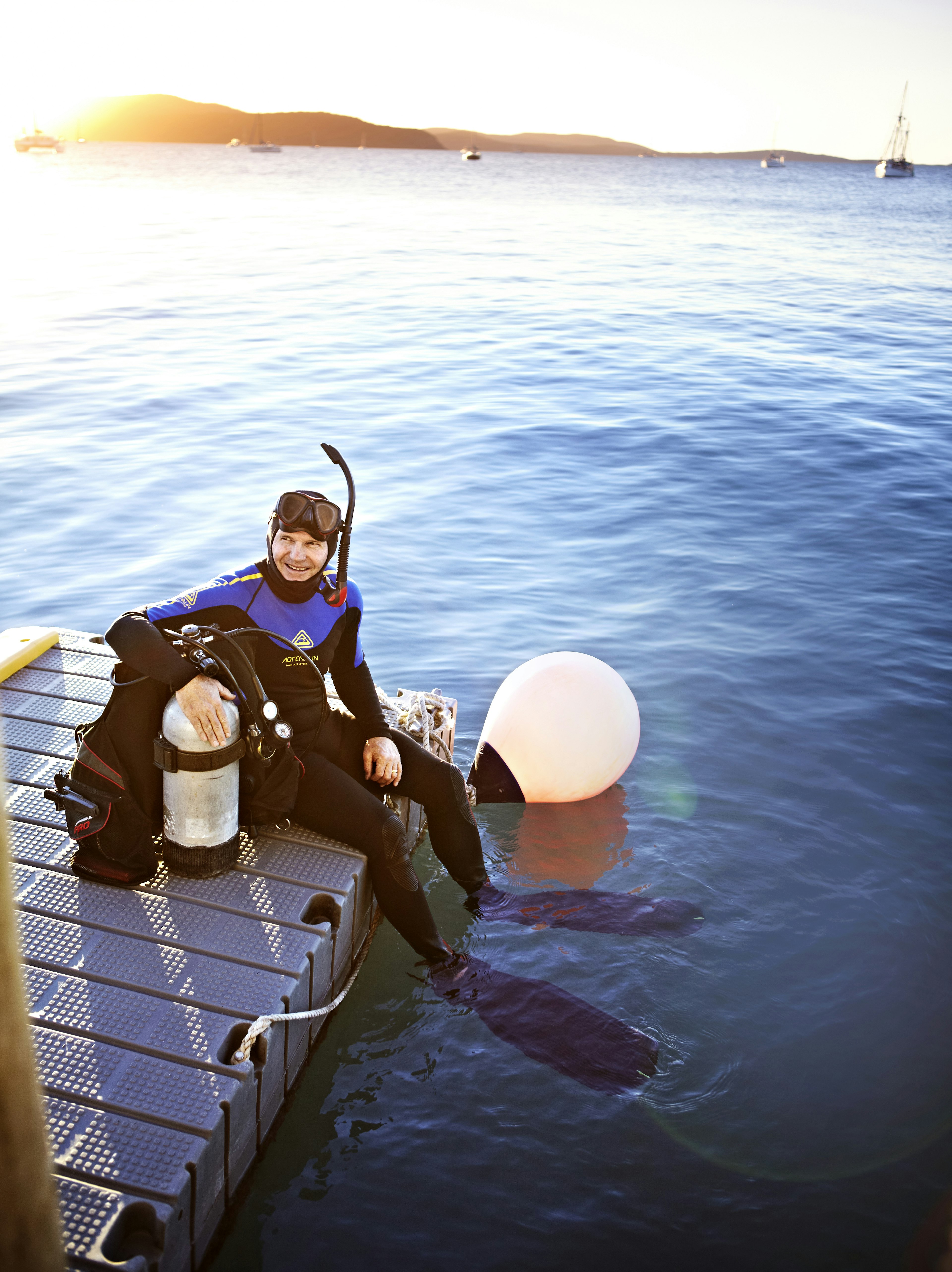 Portrait of Great Barrier Reef dive instructor