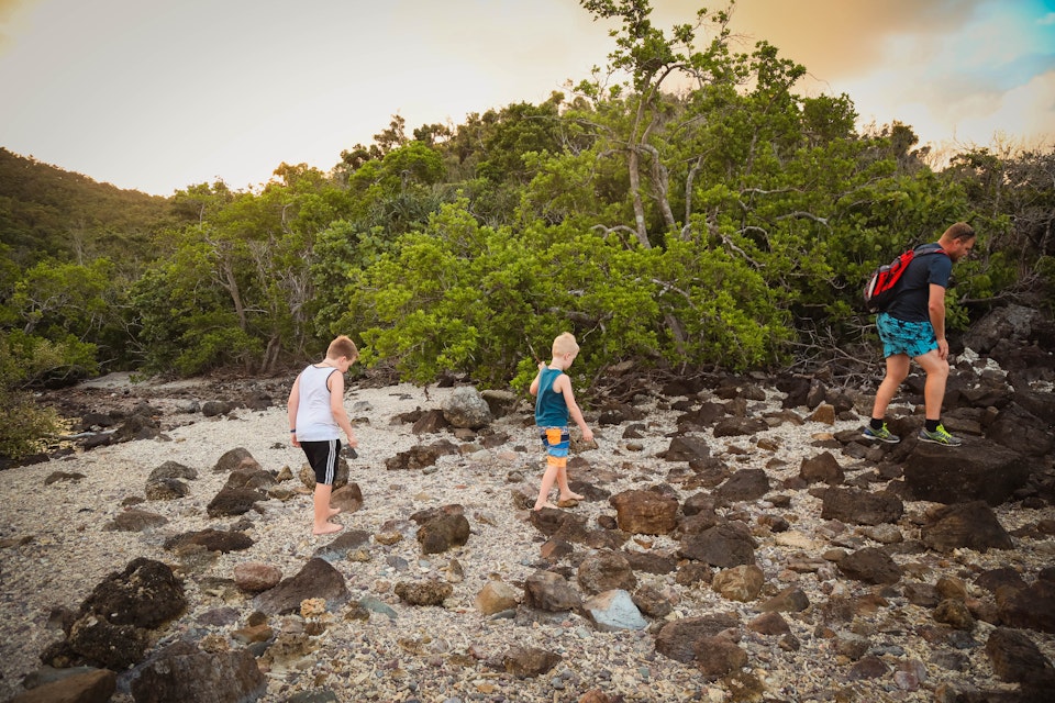 Airlie Beach, Queensland Australia - September 19 2019 : Father and two son's adventuring on Coral Beach in The Whitsundays; Shutterstock ID 1574598139; your: Sloane Tucker; gl: 65050; netsuite: Online Editorial; full: destination
1574598139
