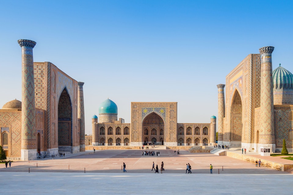 Registan square in Samarkand.
