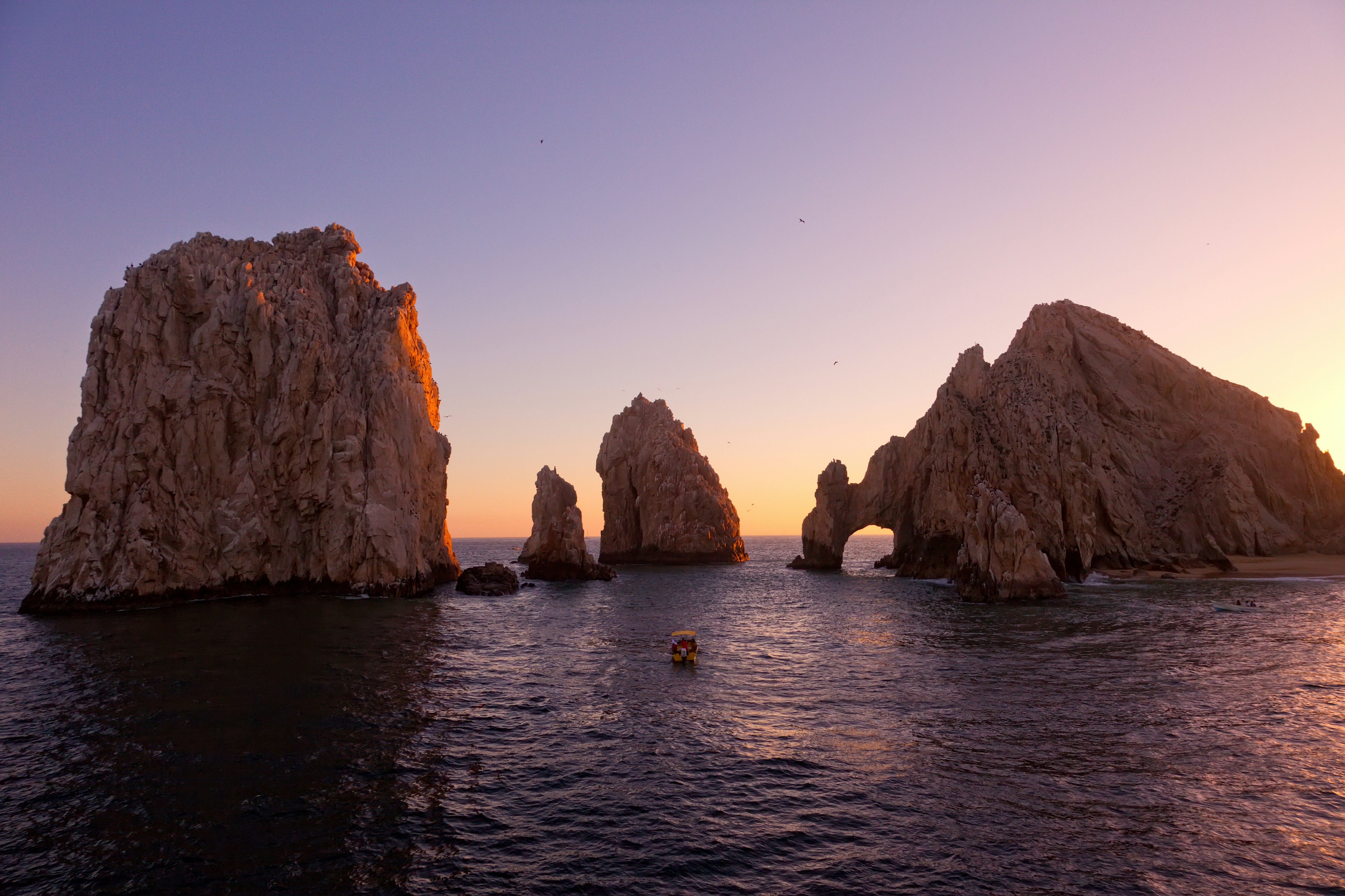 The Arch and Land's End at sunset, Cabo San Lucas.