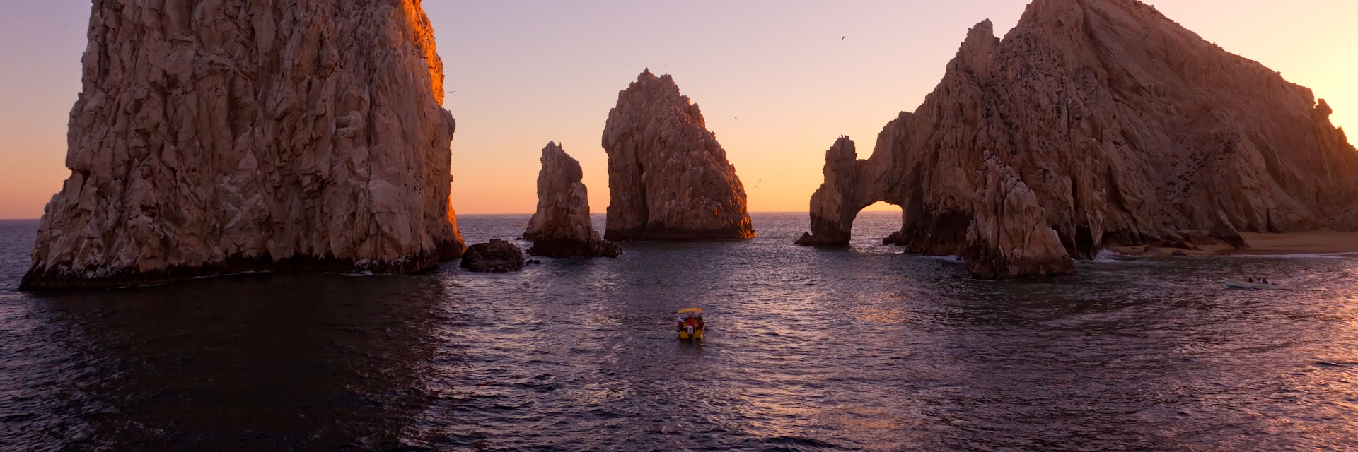 The Arch and Land's End at sunset, Cabo San Lucas.