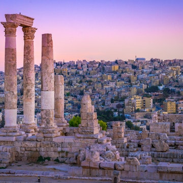 Amman, Jordan its Roman ruins in the middle of the ancient citadel park in the center of the city. Sunset on Skyline of Amman and old town of the city with nice view over historic capital of Jordan.
759302734
park, sunglasses, light, sun, nice, citadel, people, population, large, grand, city, big, capital, middle east, history, ancient, old, ruin, roman, darkness, night, sunset, sky, jordan, amman