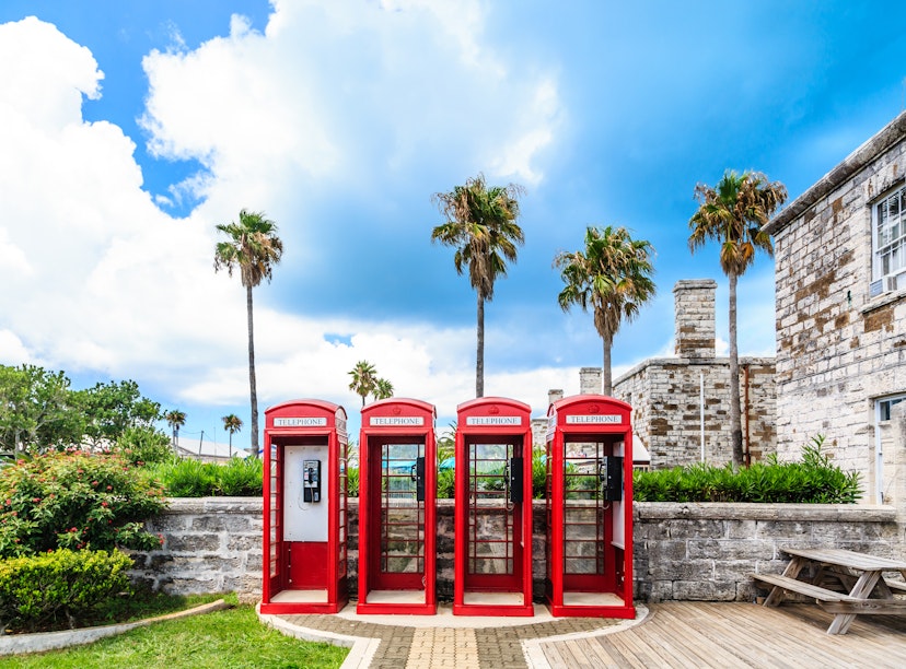 Old classic British red phone booths in Bermuda; Shutterstock ID 712297993; your: Claire N; gl: 65050; netsuite: Online ed; full: Bermuda places to visit
712297993
