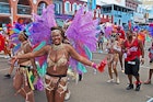 Hamilton, Bermuda - June 17 2019: the Bermuda Carnival on Heroes Day featured, for the first time, a parade along Hamilton's Front Street with revelers wearing brightly colored costumes and feathers.; Shutterstock ID 1431630728; your: Claire N; gl: 65050; netsuite: Online ed; full: Bermuda time to visit
1431630728