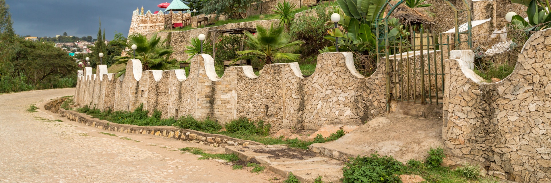 The walls of the fortified historic city Jugol, Ethiopia