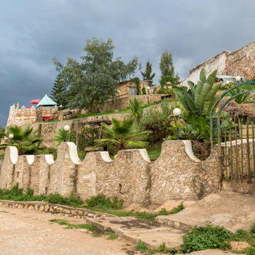 The walls of the fortified historic city Jugol, Ethiopia