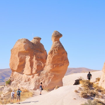 Camel rock at Devrent valley (Imaginary valley) in Cappadocia, Turkey.; Shutterstock ID 1086845579; your: Bridget Brown; gl: 65050; netsuite: Online Editorial; full: POI Image Update
