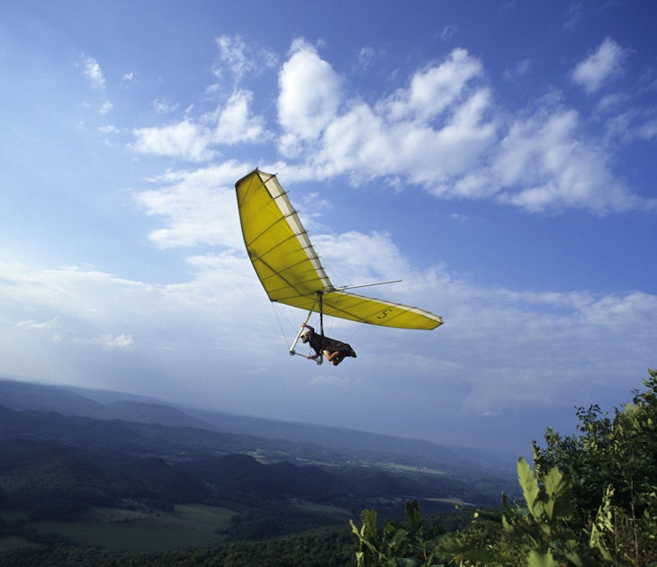 152887695
freedom, cloud, transportation, horizon over land, landscape, tourism, travel, flying, leisure, recreation, horizontal, outdoors, day, full length, unrecognizable person, one person, ultralight plane, usa, tennessee, chattanooga, lookout mountain flight park
Unknown pilot launches from the ramp at the Lookout Mountain Flight Park Near Chattanooga, TN - stock photo