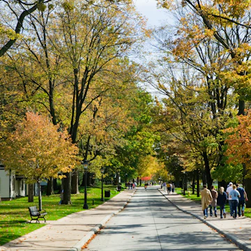 Greenfield Village, part of the Henry Ford Museum, was constructed to save and house historic farm buildings, houses, and other structures, recreating a time in the United States that recalled Mr. Ford's childhood.