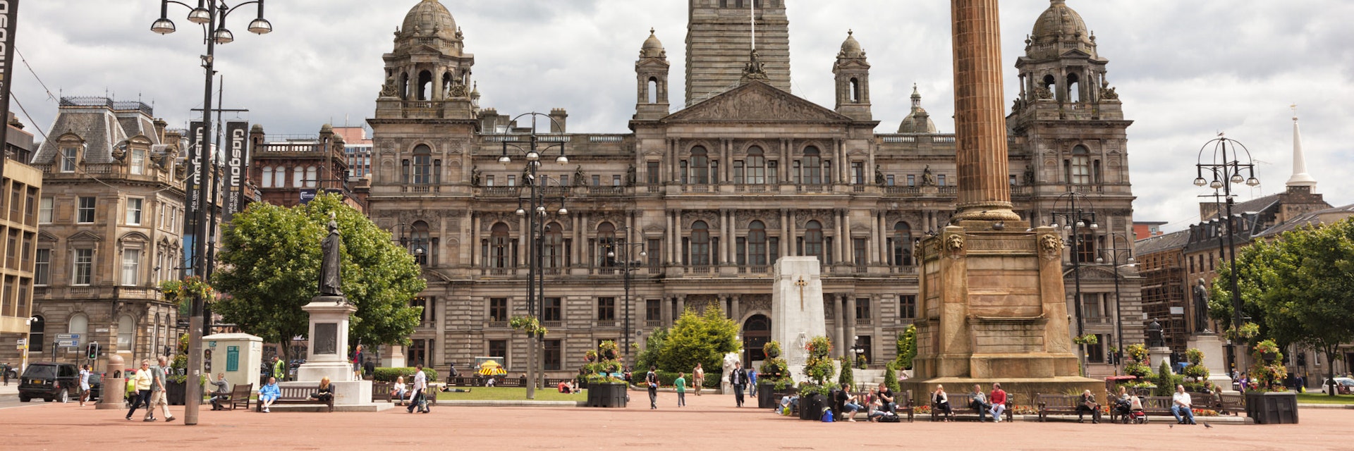 July 1, 2011: Visitors enjoy a quiet summer afternoon in George Square in Glasgow's City Centre. The Victorian City Chambers building is in the background.
458637299
Architecture, Town, George Square, Local Landmark, Photography, Scotland, Central Scotland, Glasgow, Scottish Culture, UK, Man Made Structure, Town Hall, Local Government Building, Victorian Style, Town Square, Glasgow - Scotland, City, Travel Destinations, Horizontal, Strathclyde, Government Building, City Life, City Chambers, Public Building, Editorial, Famous Place, People